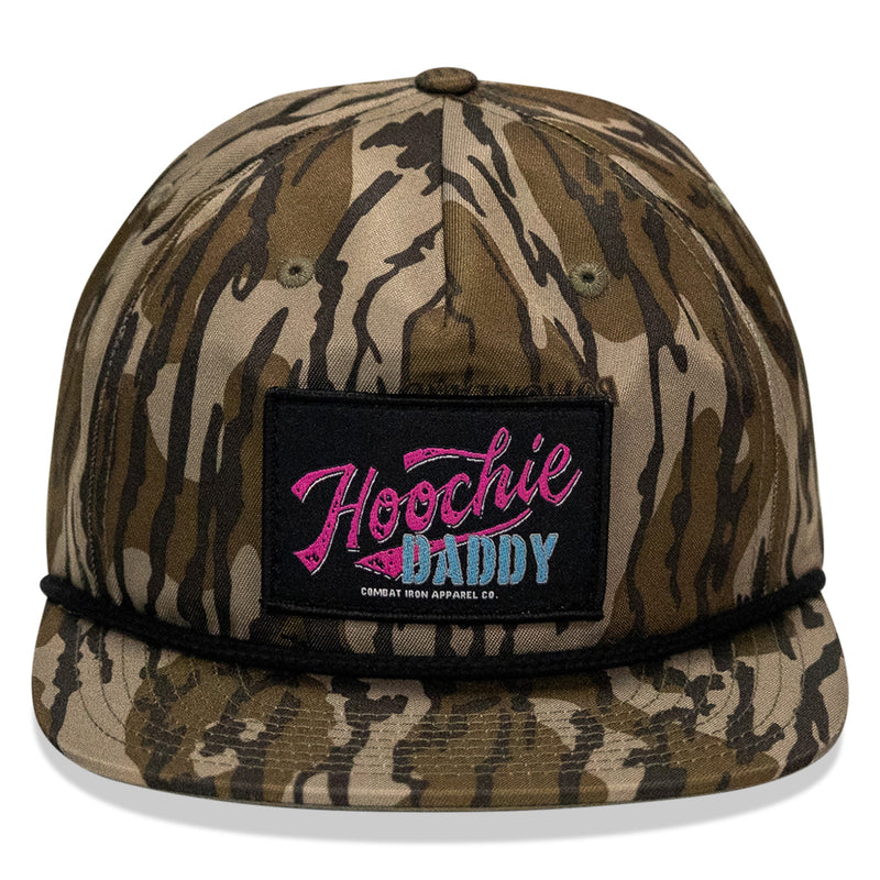 Load image into Gallery viewer, Retro Hoochie Daddy Script Patch Flatbill Snapback Hat

