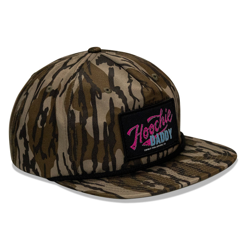 Load image into Gallery viewer, Retro Hoochie Daddy Script Patch Flatbill Snapback Hat

