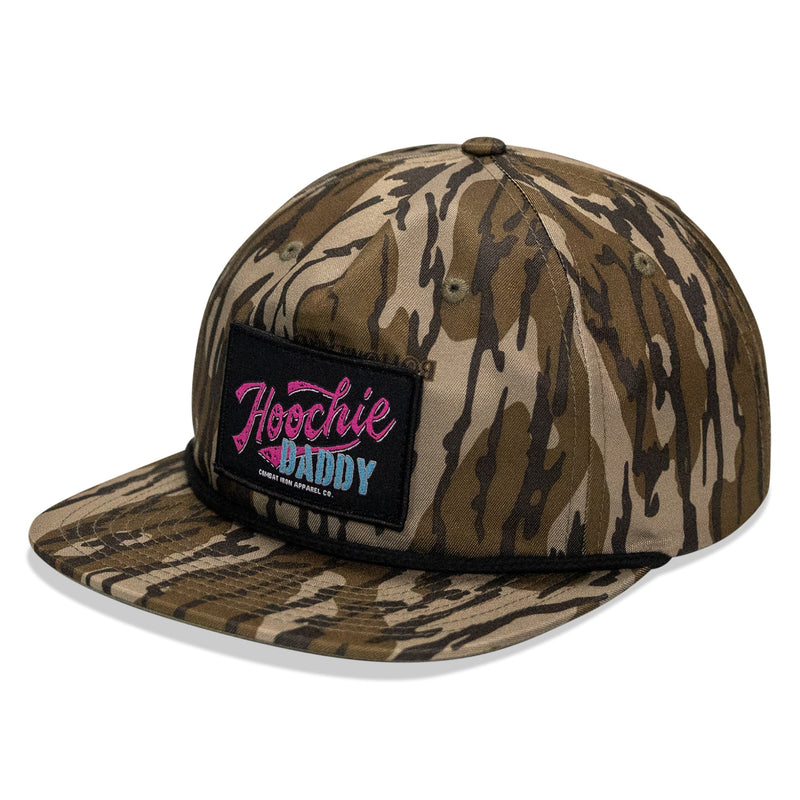 Load image into Gallery viewer, Retro Hoochie Daddy Script Patch Flatbill Snapback Hat

