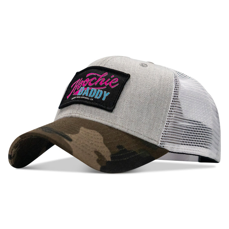 Load image into Gallery viewer, Hoochie Daddy Retro Script Patch Snapback Hat
