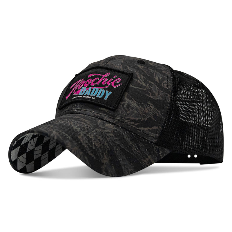 Load image into Gallery viewer, Hoochie Daddy Retro Script Patch Original Ripstop Snapback Hat
