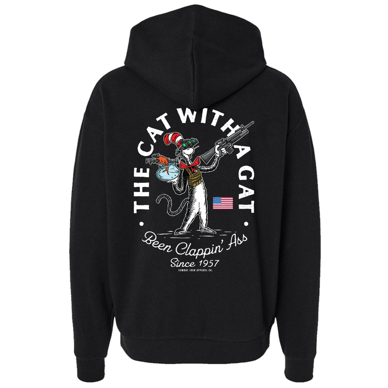 Load image into Gallery viewer, Cat with a Gat Men's Hoodie
