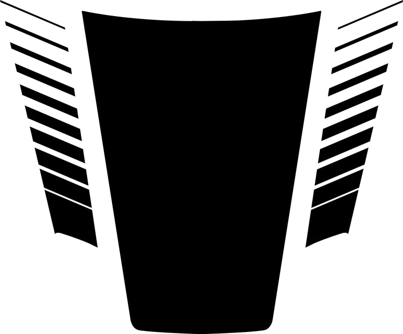 Load image into Gallery viewer, Hood Strobe Stripes And Center Decal Cover for 2023-2024 Dodge Hornet
