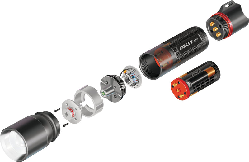 Load image into Gallery viewer, COAST HP7 Pure Beam Focusing Flashlight 19279
