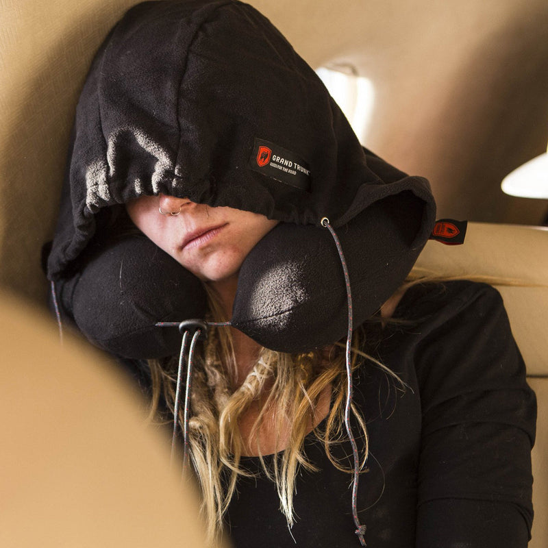 Load image into Gallery viewer, Hooded Travel Neck Pillow
