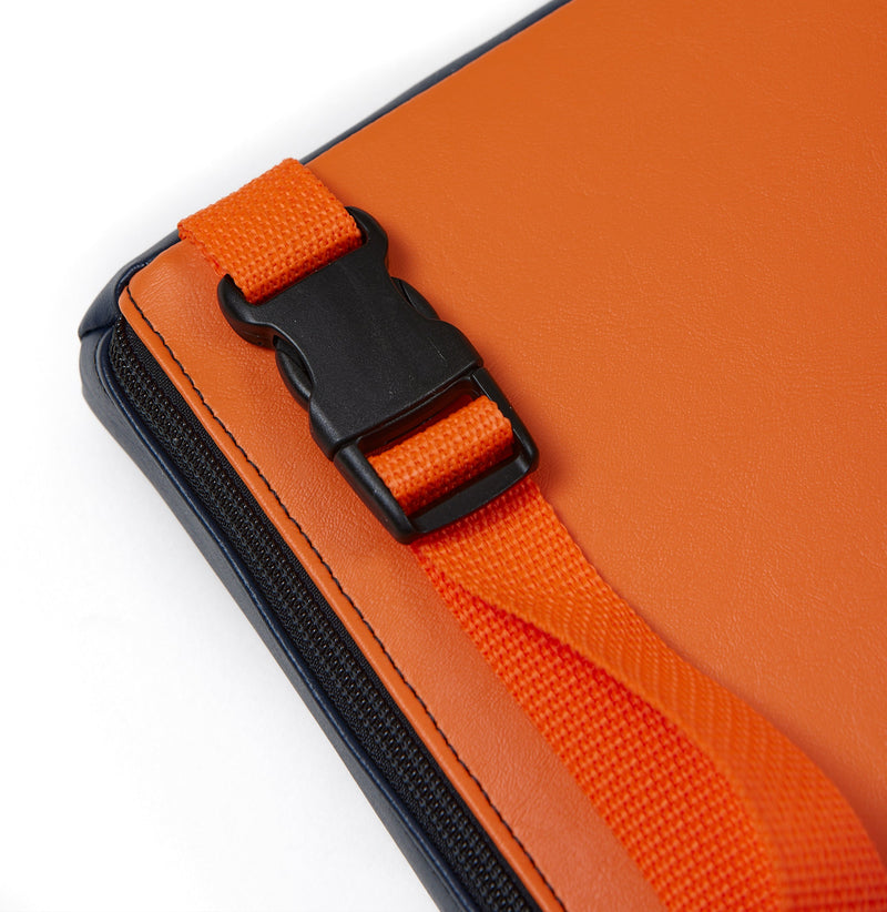 Load image into Gallery viewer, Marine Navy Vinyl / Orange Logo
