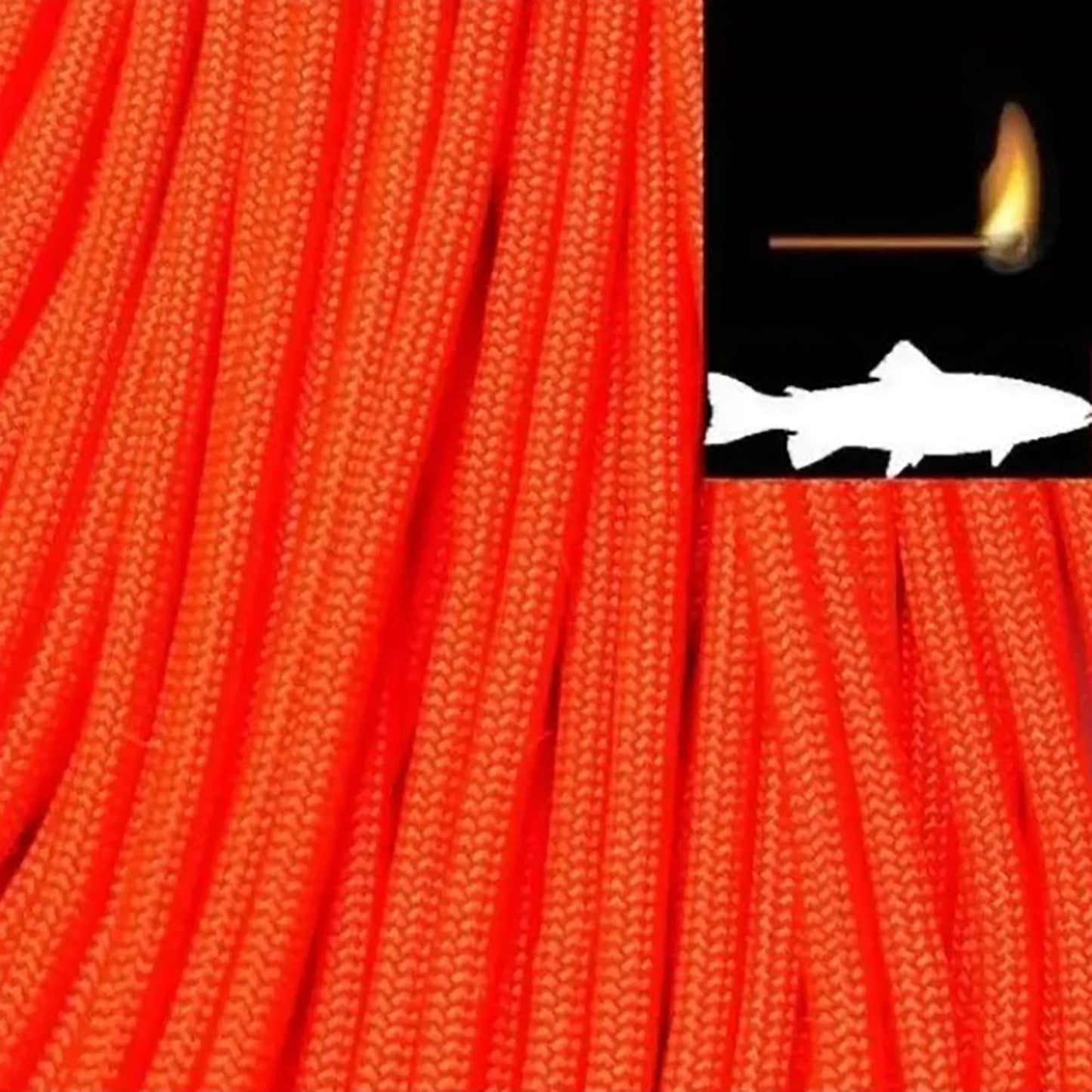Enhanced "Fish & Fire" Emergency Survival Paracord - Easy to Handle "Quick Deploy" Speed Hank