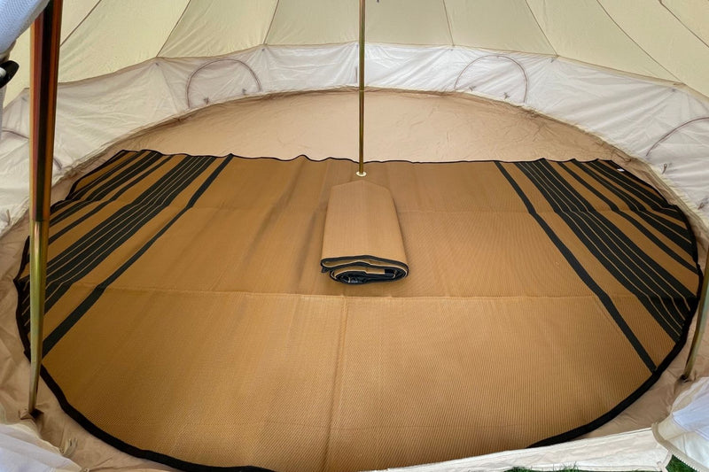 Load image into Gallery viewer, Striped Bell Tent Floor Matting Cover | 16' (5M)
