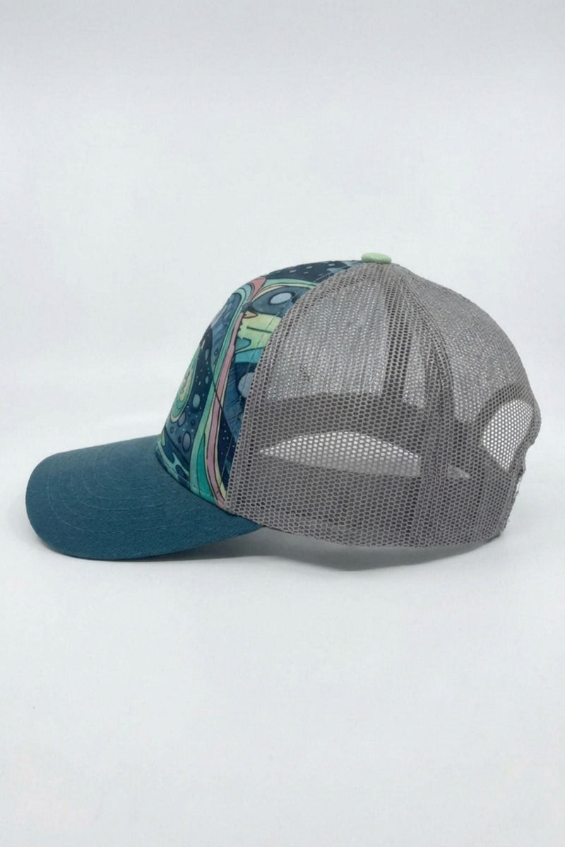 Load image into Gallery viewer, HaliBorealis Abstract Trucker Hat
