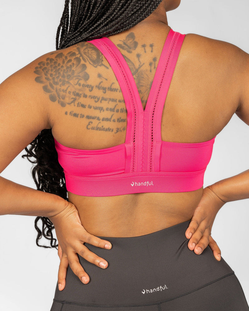 Load image into Gallery viewer, Y-Back Bra – Battle Cry Pink
