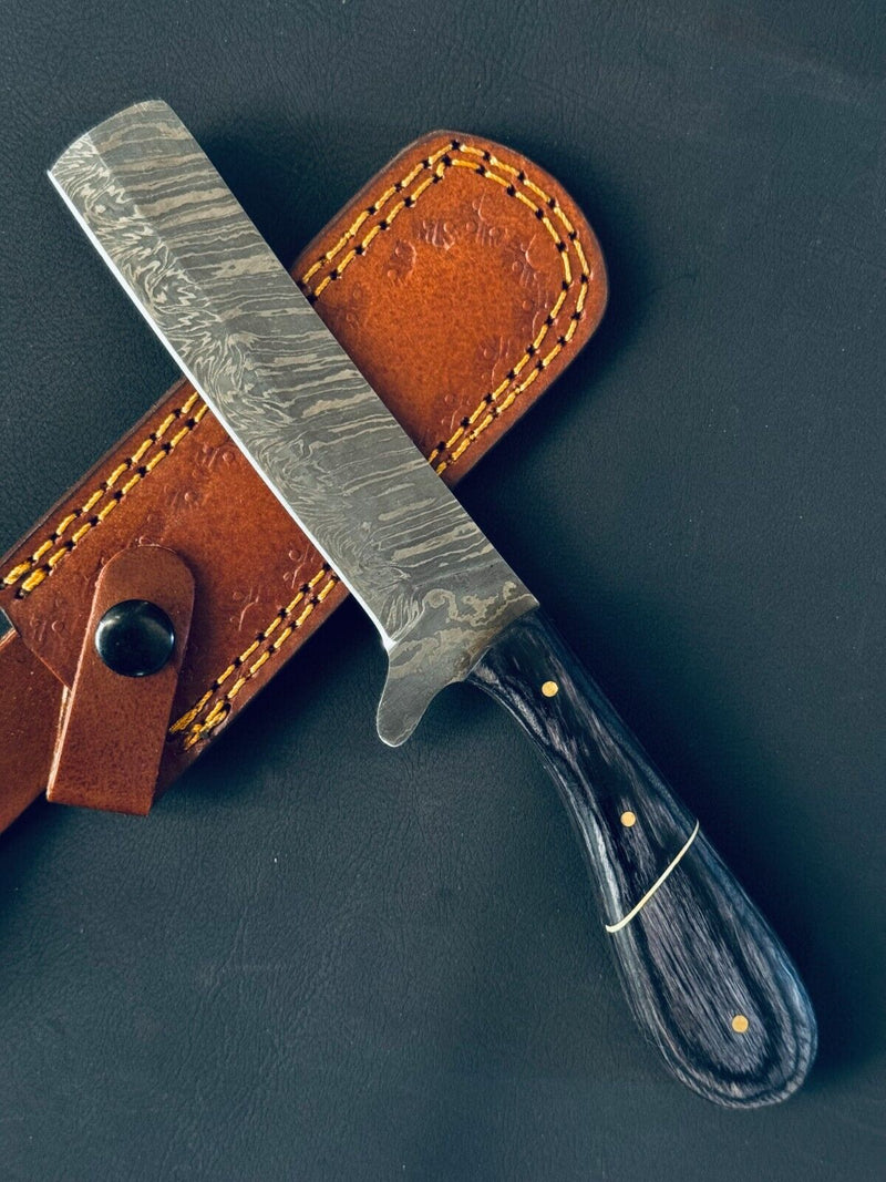 Load image into Gallery viewer, Handmade Damascus Steel Calf Cutter Knife with Pakkawood Handle - 5&quot; Blade
