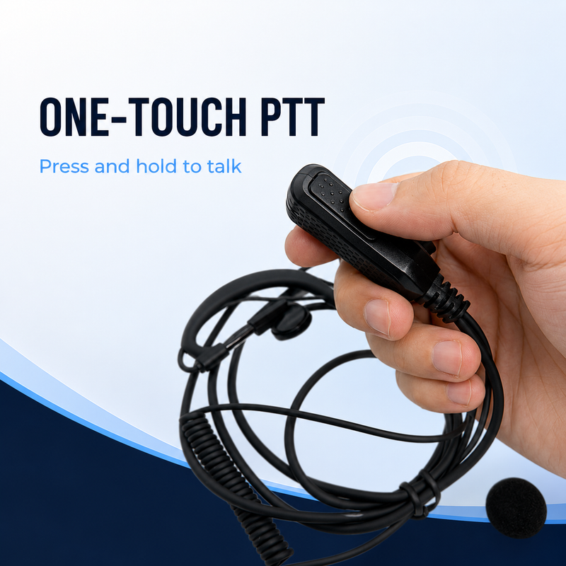 Load image into Gallery viewer, RUYAGE AI Noise-Cancelling PTT Earpiece for K-Type Radios
