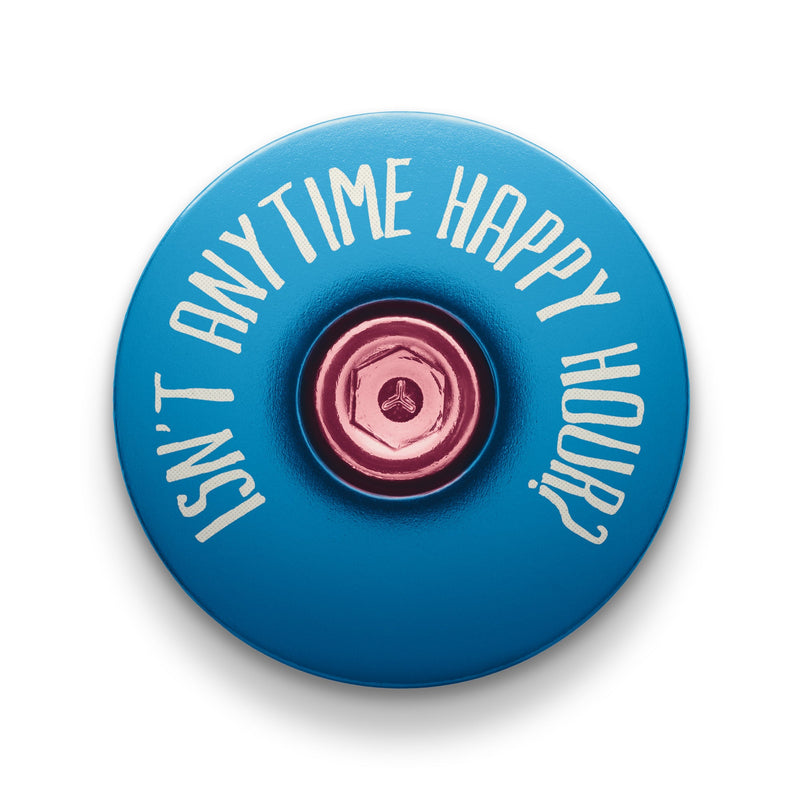 Load image into Gallery viewer, It's 5 of the Clock Anytime - Custom Bicycle Headset Cap
