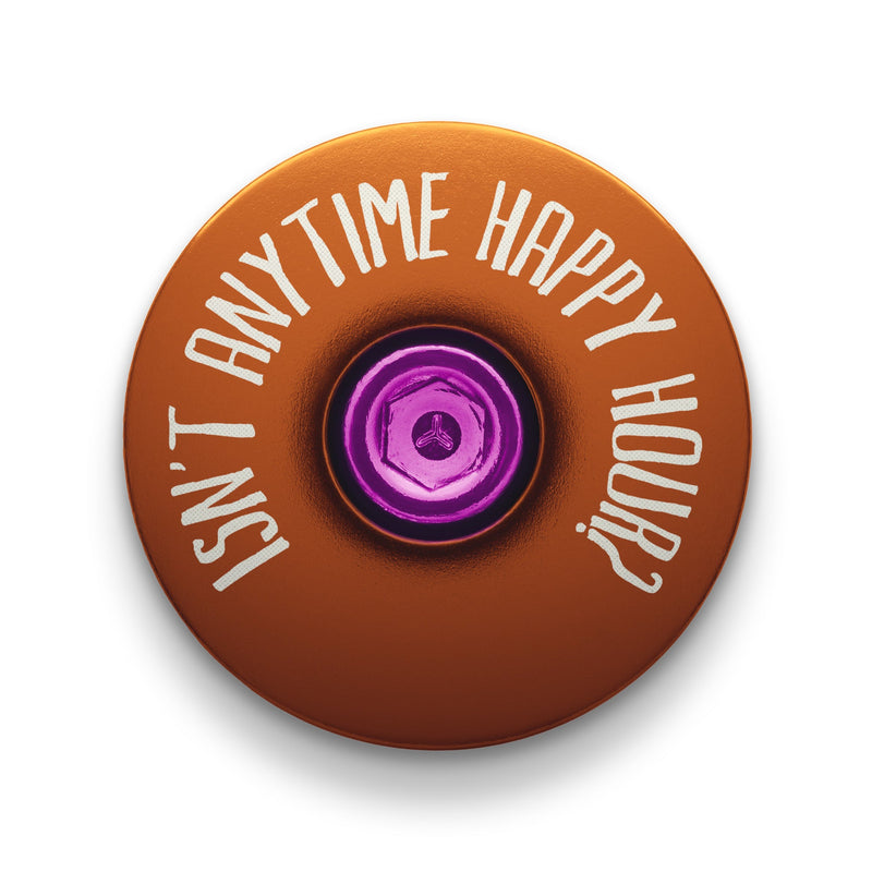 Load image into Gallery viewer, It's 5 of the Clock Anytime - Custom Bicycle Headset Cap
