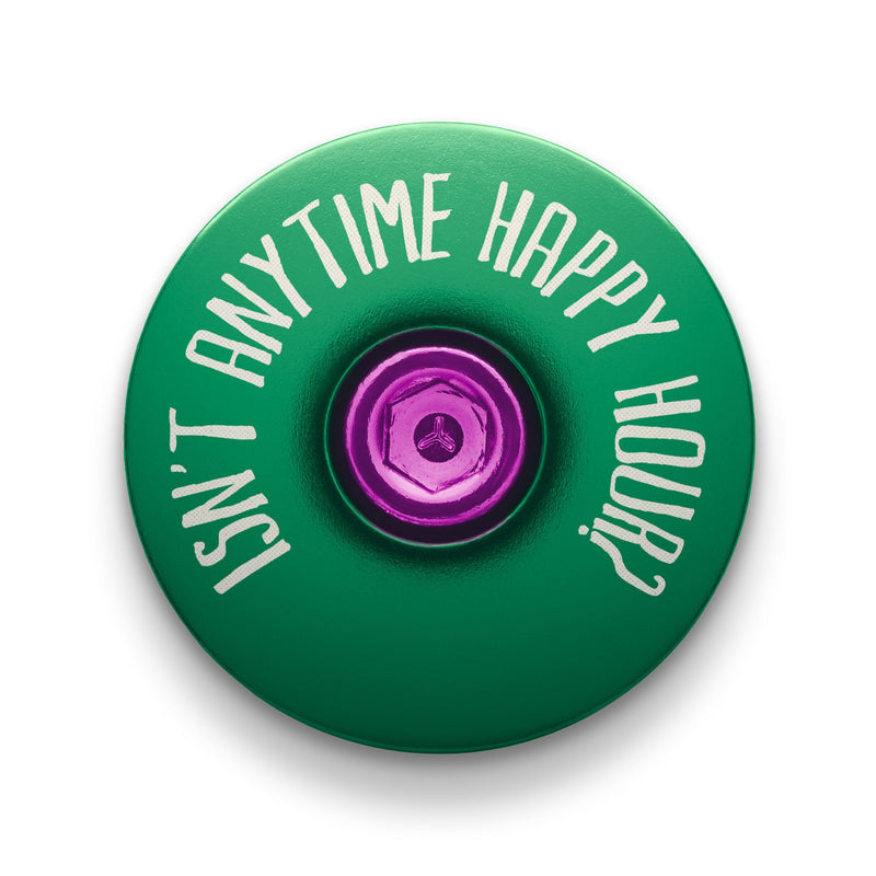 Load image into Gallery viewer, It's 5 of the Clock Anytime - Custom Bicycle Headset Cap
