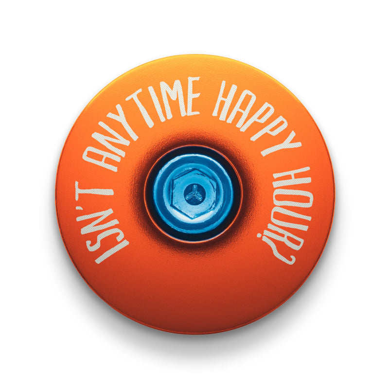 Load image into Gallery viewer, It's 5 of the Clock Anytime - Custom Bicycle Headset Cap
