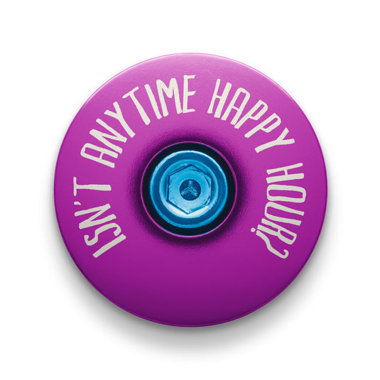 It's 5 of the Clock Anytime - Custom Bicycle Headset Cap