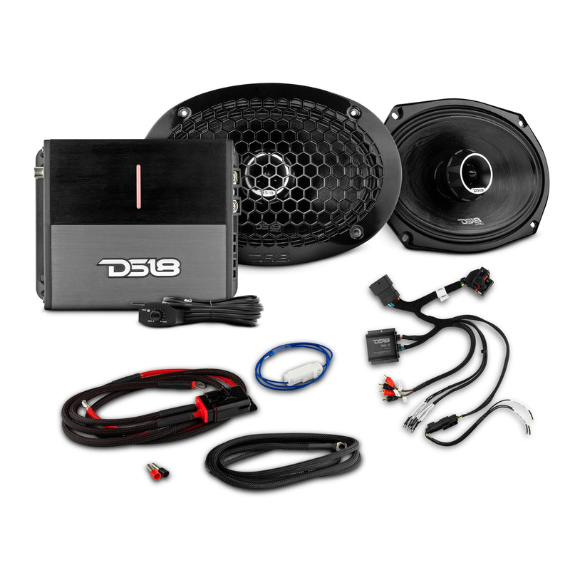 Load image into Gallery viewer, 2014-Up Harley-Davidson Street Glide or Road Glide Rear Upgrade Package - 2x PRO Mid-Range w/ Twetter | 1x Amplifier
