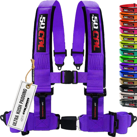 Pro Series 2" & 3" 4 point Harness with push button release