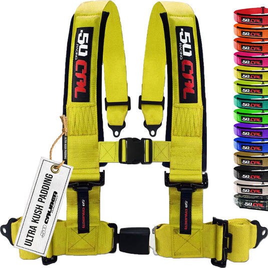 Pro Series 2" & 3" 4 point Harness with push button release
