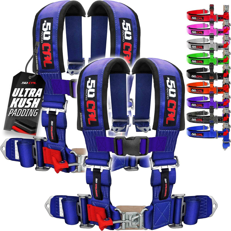Load image into Gallery viewer, Pro Series 2" 4 point Latch Harness 50 Caliber Racing Harness
