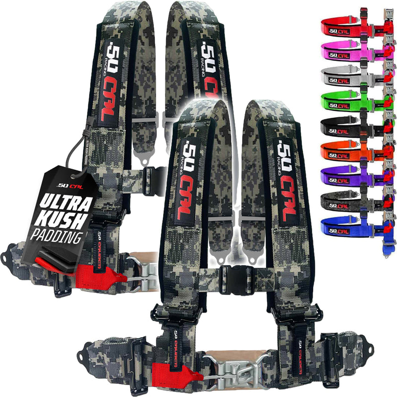 Load image into Gallery viewer, Pro Series 2" 4 point Latch Harness 50 Caliber Racing Harness
