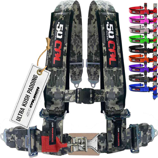 Pro Series 3" 4 point Latch Harness 50 Caliber Racing