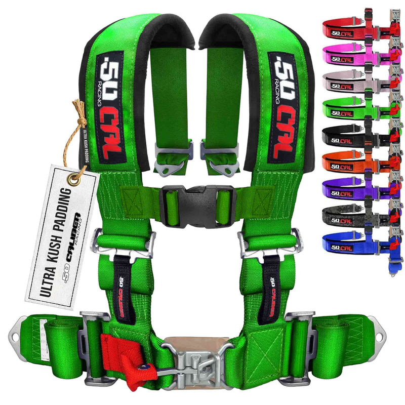 Load image into Gallery viewer, Pro Series 3" 4 point Latch Harness 50 Caliber Racing
