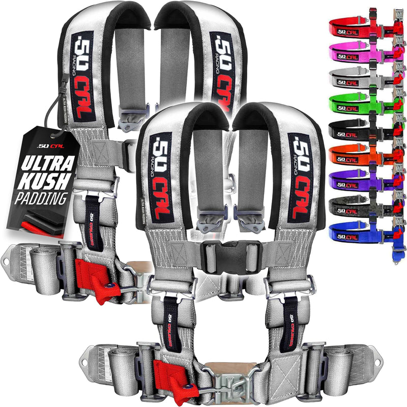 Load image into Gallery viewer, Pro Series 2" 4 point Latch Harness 50 Caliber Racing Harness
