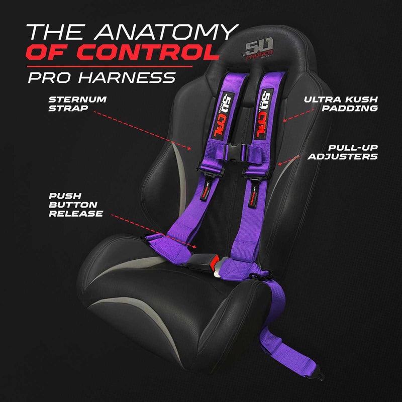 Load image into Gallery viewer, Pro Series 2" &amp; 3" 4 point Harness with push button release
