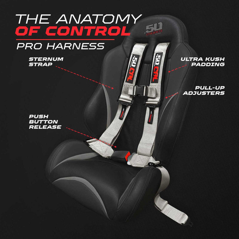Load image into Gallery viewer, Pro Series 2" &amp; 3" 4 point Harness with push button release
