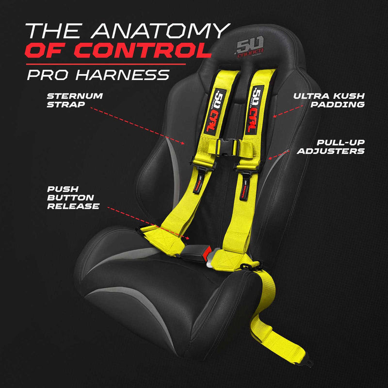 Load image into Gallery viewer, Pro Series 2" &amp; 3" 4 point Harness with push button release
