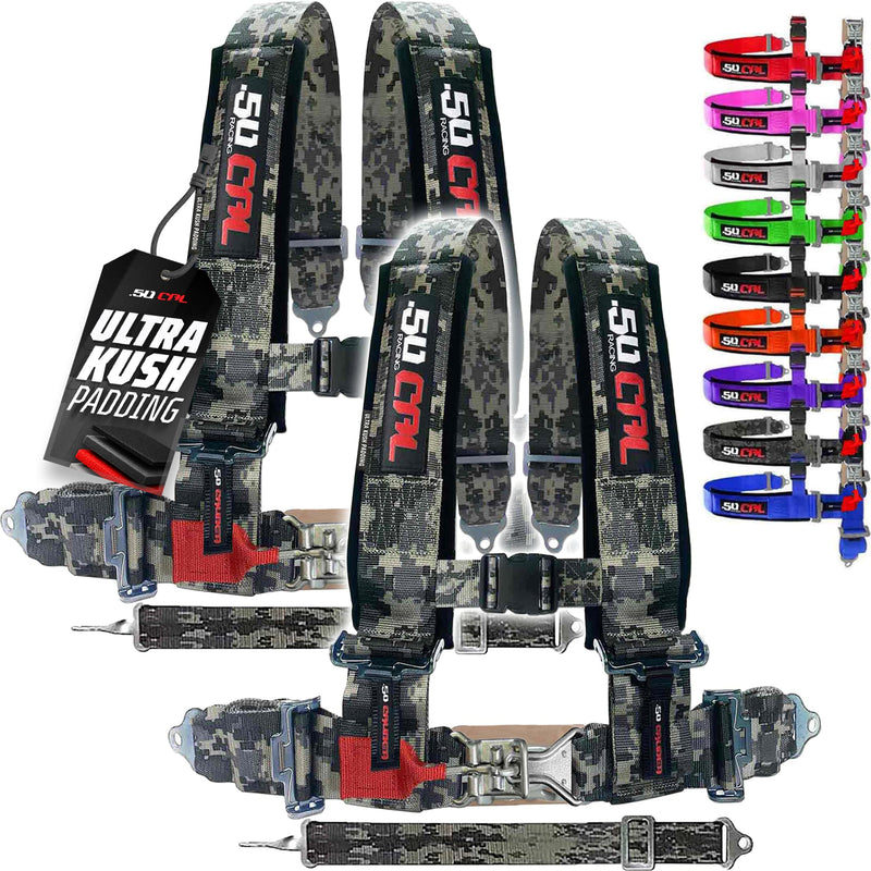 Load image into Gallery viewer, 2" 5 point Pro Series Latch Harness 50 Caliber Racing Harness
