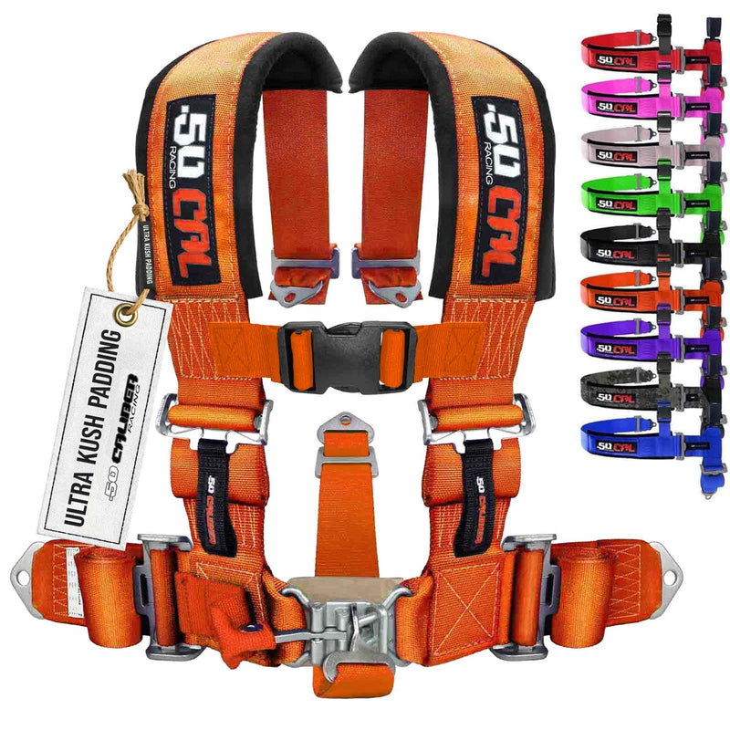 Load image into Gallery viewer, 2" 5 point Pro Series Latch Harness 50 Caliber Racing Harness
