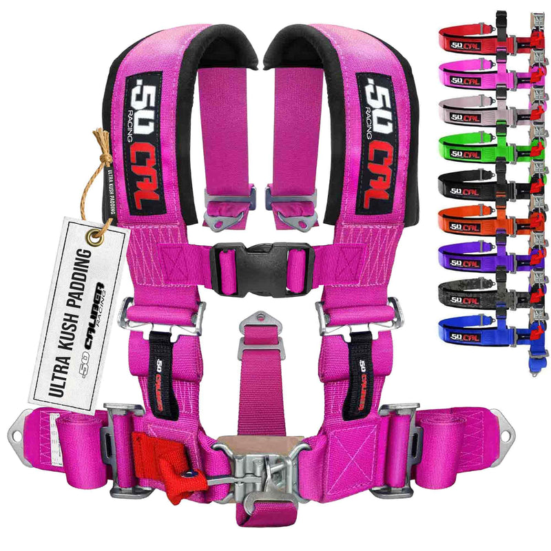 Load image into Gallery viewer, 2" 5 point Pro Series Latch Harness 50 Caliber Racing Harness
