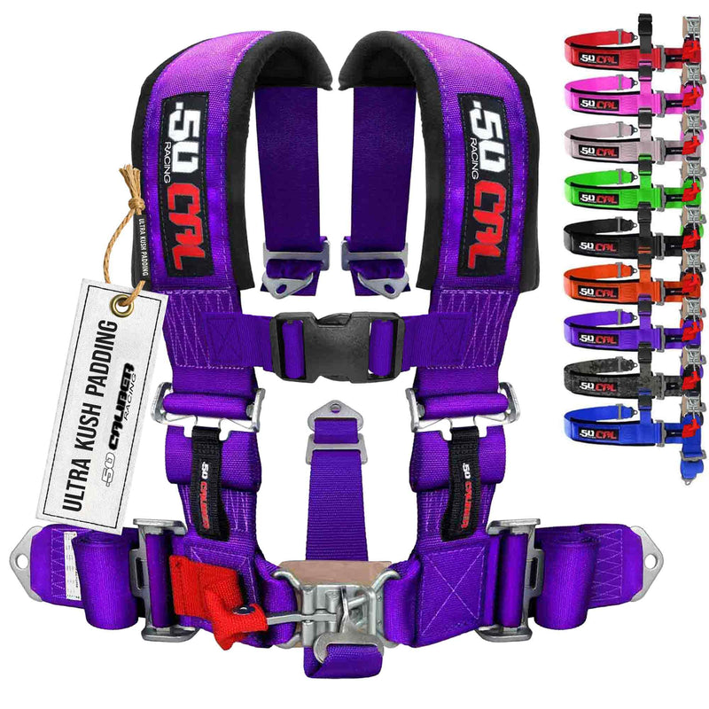 Load image into Gallery viewer, 3" 5 point Pro Series Latch Harness 50 Caliber Racing Harness
