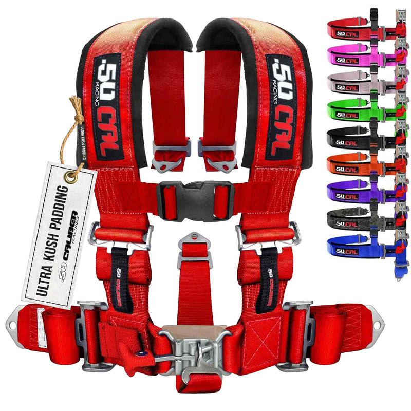 Load image into Gallery viewer, 2" 5 point Pro Series Latch Harness 50 Caliber Racing Harness
