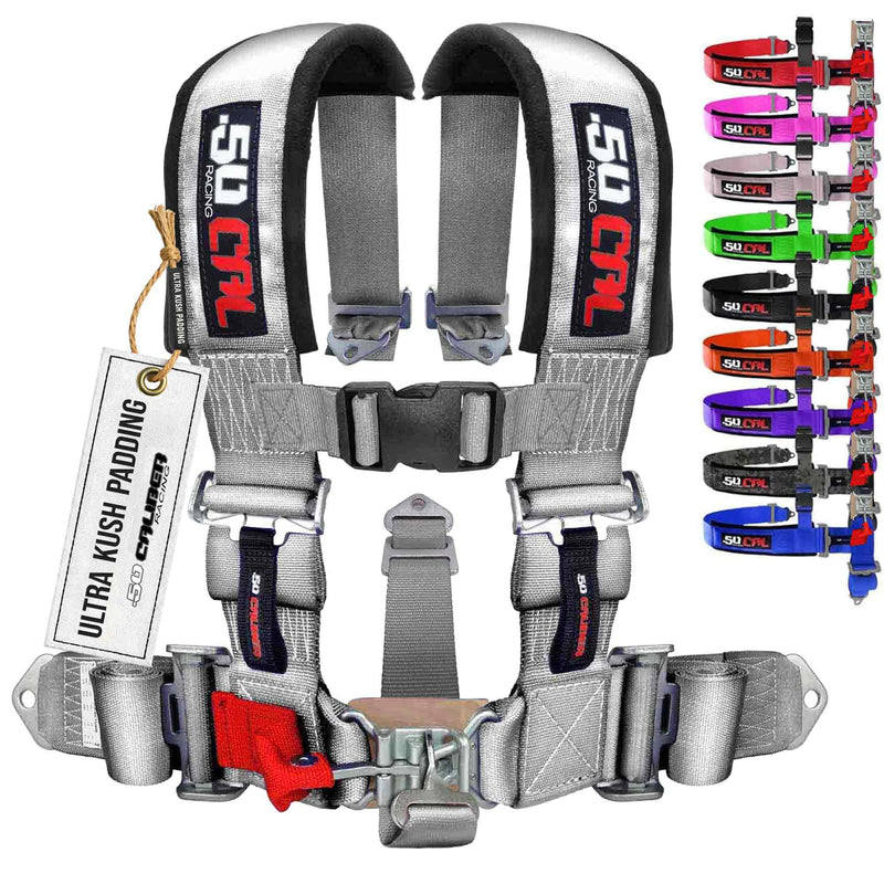 Load image into Gallery viewer, 3" 5 point Pro Series Latch Harness 50 Caliber Racing Harness

