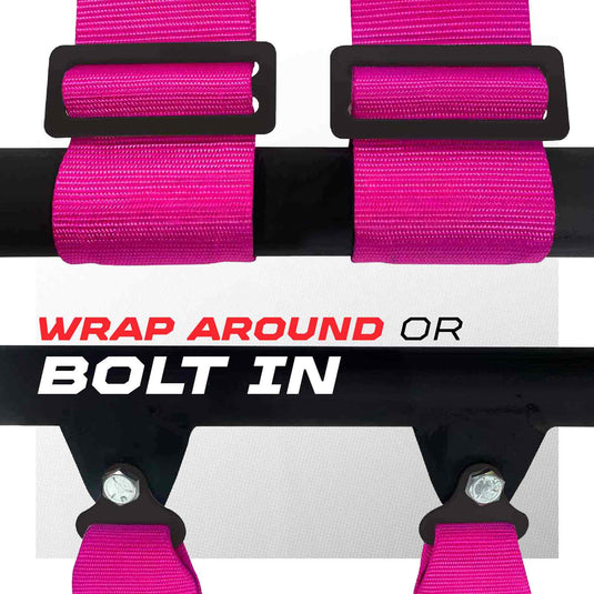 Pro Series 2" & 3" 4 point Harness with push button release