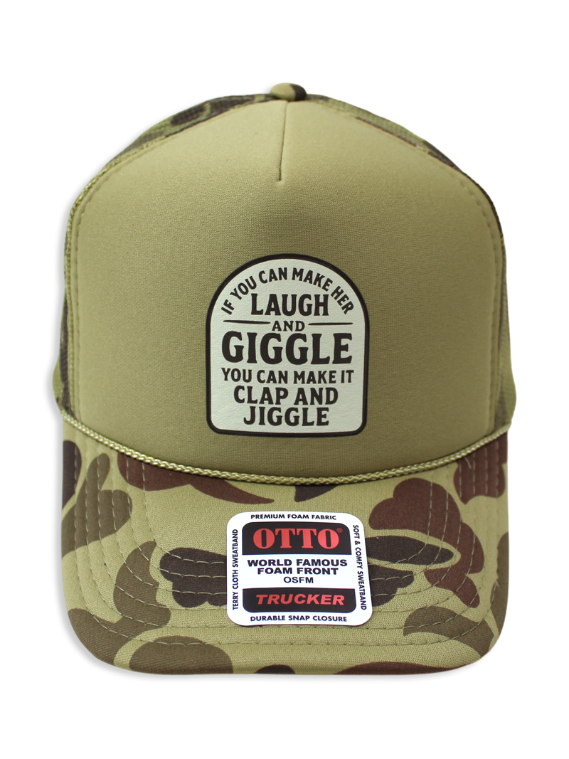 Load image into Gallery viewer, Laugh &amp; Giggle Trucker Hat
