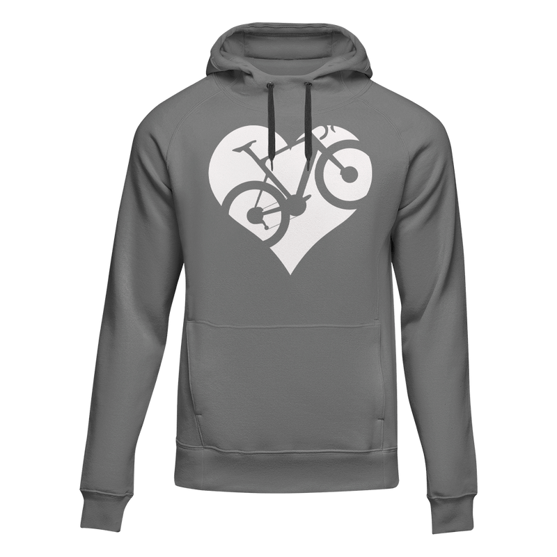 Load image into Gallery viewer, Heart Bike Adult Fleece Hooded Sweatshirt
