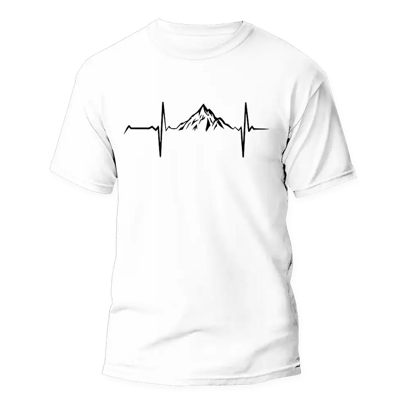 Load image into Gallery viewer, Mountain Hiking Heartbeat Unisex T-Shirt

