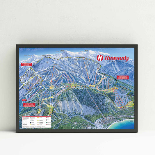 Heavenly Ski Resort | Trail Map Poster