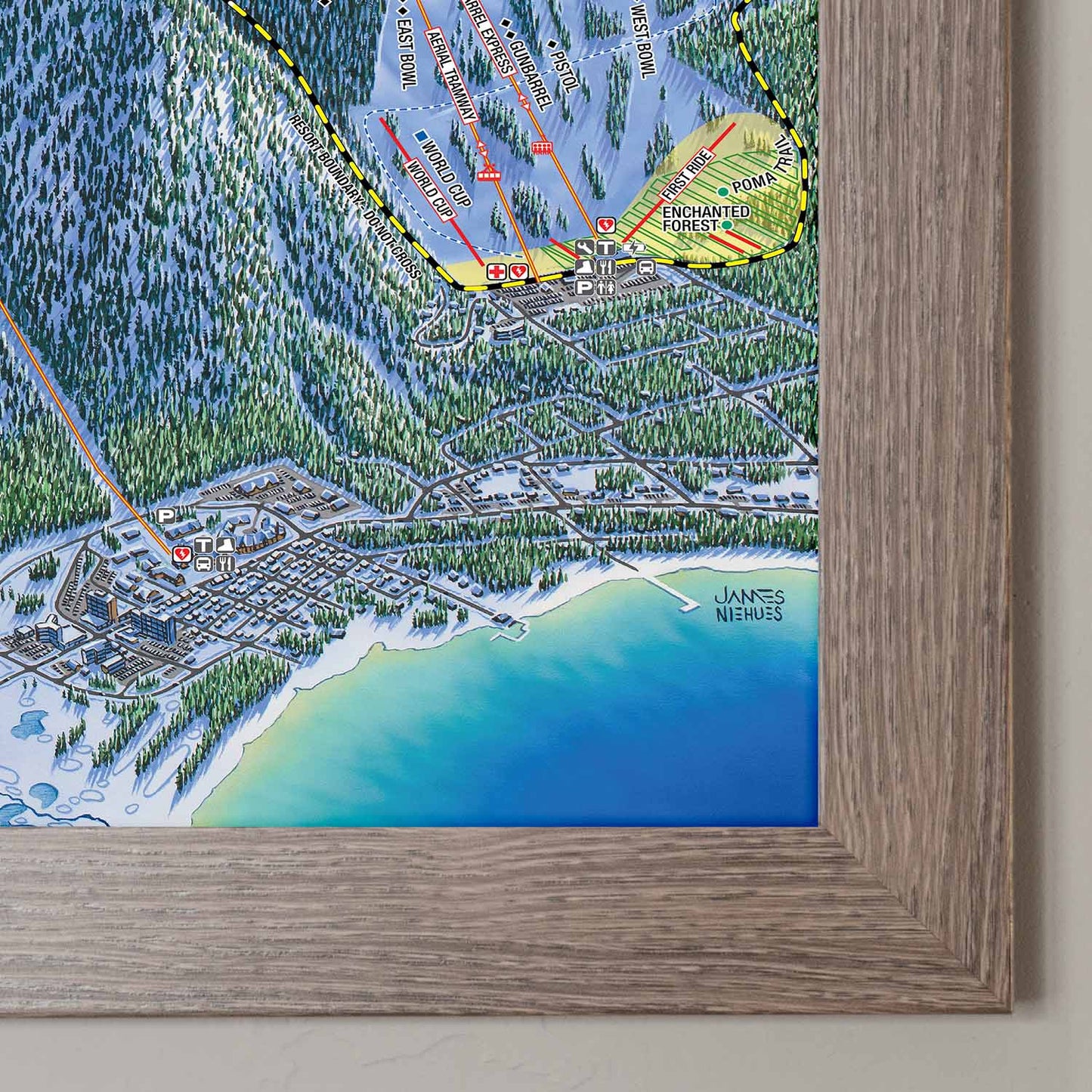 Heavenly Ski Resort | Trail Map Poster