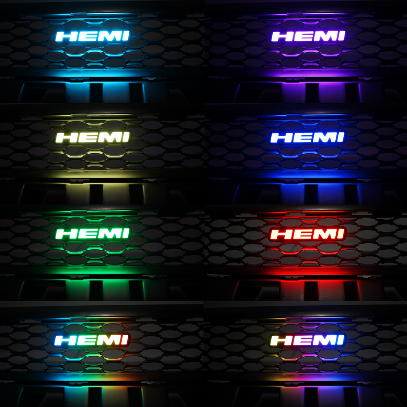 Load image into Gallery viewer, Hemi LED Badge (Multicolor Flow)

