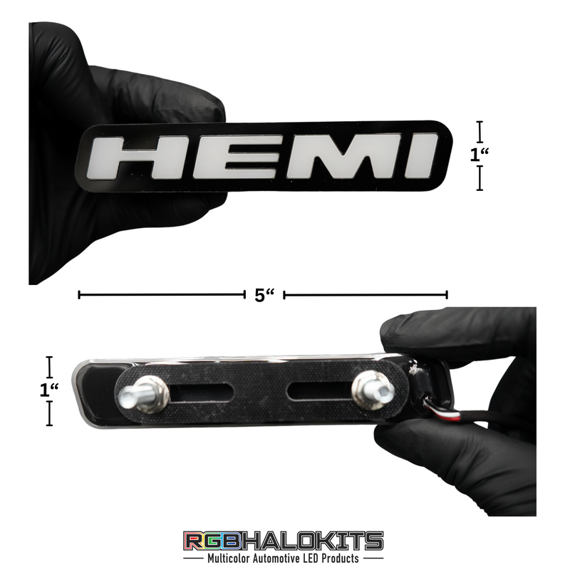 Load image into Gallery viewer, Hemi LED Badge (Multicolor Flow)

