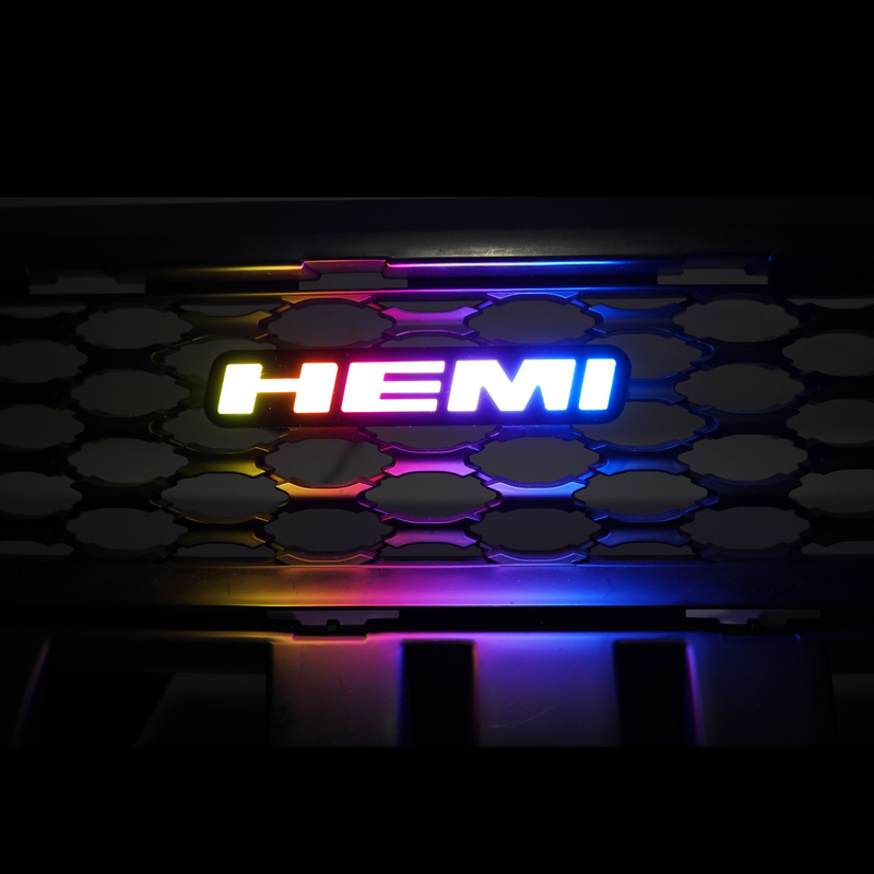 Load image into Gallery viewer, Hemi LED Badge (Multicolor Flow)

