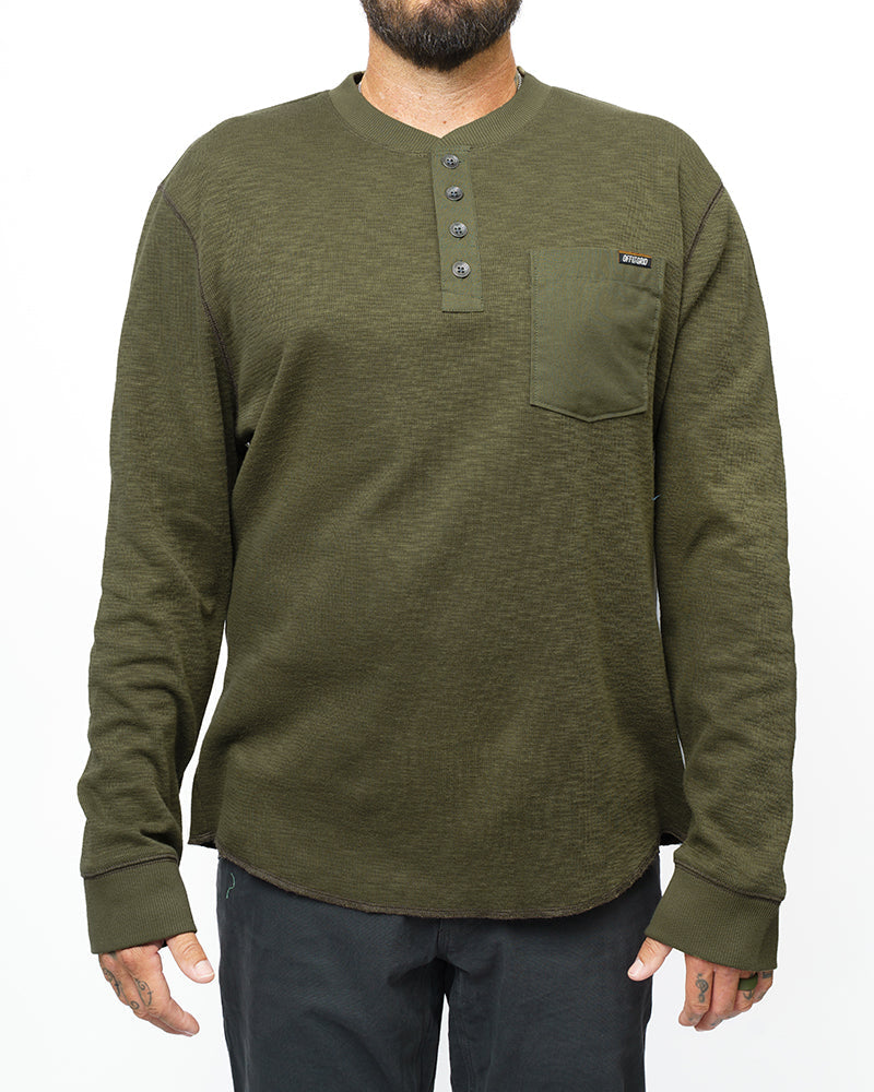 Load image into Gallery viewer, Draper Henley - Dark Olive
