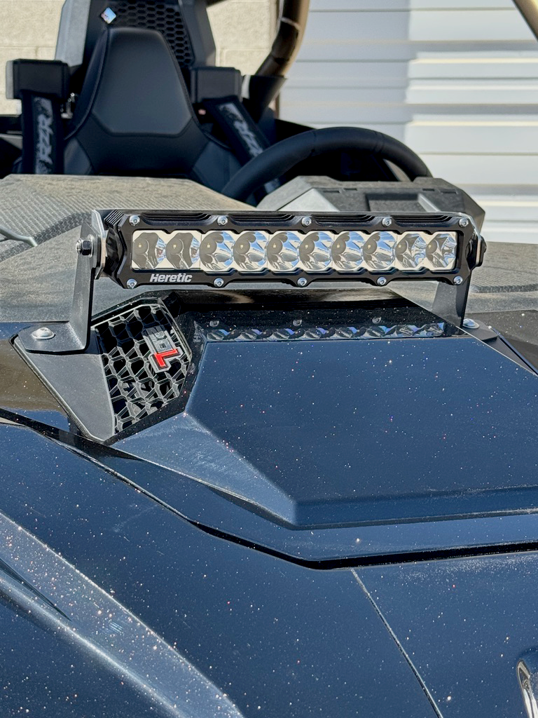 Load image into Gallery viewer, Polaris Pro R 10" Hood Mount LED Light Bar Kit (2024-2025)
