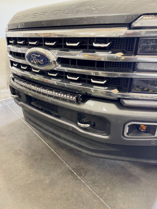 F-250 & 350 Super Duty 30" Curved Bumper Light Bar Kit 2023+